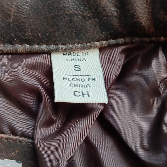 Levi Strauss brown vegan leather jacket NWT - Picture 10 of 13